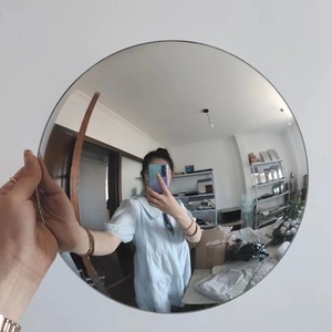 New lồi xe tải Side gương Glass Round Shape với khung bạc phổ đồ đạc - Product Image 2