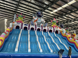 Parque de juegos comercial, gran oferta, tobogán de agua inflable de 30 pies de altura congelado, <span class=keywords><strong>castillo</strong></span> inflable con tobogán <span class=keywords><strong>hinchable</strong></span> - Product Image 2