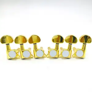 Conjunto de cabeças de máquina afinador de ouro 3r3l, conjunto de cabeças para violão elétrico ou violão acústico
