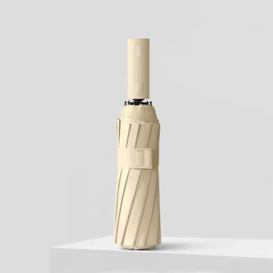 Paraguas Plegable de 3 Secciones, Apertura Automática, Tela de Pongee, Impermeable, Protección UV, Compacto, Portátil, con Impresión Personalizada, para Lluvia y Sol - Product Image 1