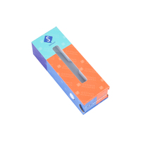 Stylo à huile avec Logo personnalisé biodégradable, boîte d'emballage en papier résistant aux enfants avec fenêtre d'affichage et Insert