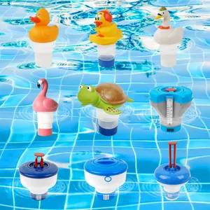 Customizable pool accessories liquid chlorine floater chemical tablet chlorine floating dispenser for 3 inch tablets