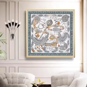 Высококачественная стеклянная картина роскошный хрустальный фарфор картина подвесные картины для гостиной украшения дома