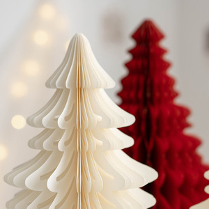 Décorations de Noël, arbre de Noël de bureau, arbre de Noël en <span class=keywords><strong>origami</strong></span> - Product Image 4
