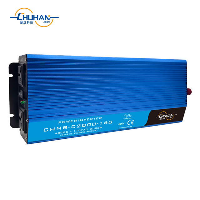 CHNB-C2000-160 Solar Inverter 2000W Single Phase Pure Sine Wave DC 60V to AC 110V 50/60Hz CE Certified with Peak Power 4000W