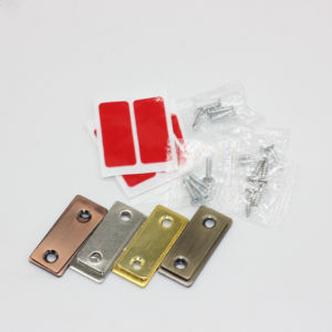 Loquet adhésif magnétique permanent ultra-mince <span class=keywords><strong>pour</strong></span> portes de placard et de <span class=keywords><strong>tiroir</strong></span> de cuisine Aimants de porte d'armoire à fermeture étroite - Product Image 2