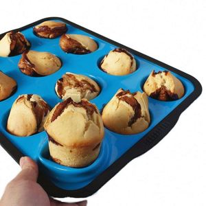 Silicone Muffin Pan BPA Free Reusable Kitchen Cake Mold Non-Stick Kitchen Tool - Product Image 5