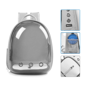 Breathable <b>Lightweight</b> Oxford & Nylon Large Capacity Portable Transparent Cat and Dog Travel Carrier Pet <b>Backpack</b> - Product Image 3