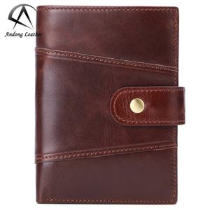 กระเป๋าสตางค์หนังวัวแท้ Andong สำหรับผู้ชาย ป้องกัน RFID  แบบหลายช่องใส่ของ ดีไซน์ย้อนยุค  กระเป๋าใส่เหรียญอเนกประสงค์ - Product Image 1