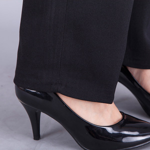 Pantalon d'affaires décontracté <span class=keywords><strong>de</strong></span> bureau d'été <span class=keywords><strong>de</strong></span> restaurant <span class=keywords><strong>de</strong></span> polyester pour femmes avec la taille moyenne avant plate-pour le pantalon formel <span class=keywords><strong>de</strong></span> <span class=keywords><strong>tenue</strong></span> d'affaires - Product Image 2