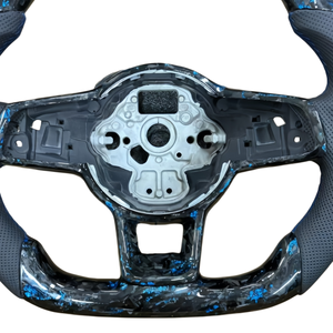 Volante Deportivo de Fibra de Carbono y Cuero para Volkswagen Tiguan, Jetta, <span class=keywords><strong>GTI</strong></span>, <span class=keywords><strong>Bora</strong></span>, Santana, Caddy, Golf 7, 6, MK7, MK7.5, MK6 - Product Image 5