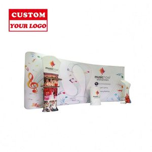 Table promotionnelle portable en aluminium, comptoir pop-up pour la promotion, équipement d'exposition professionnel, présentoir pliable pour salon professionnel - Product Image 1