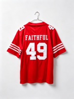 Jahitan Berkualitas Terbaik Dapat Disesuaikan # 97 BOSA # 13 PURDY #   23 McAFFREY # 49 BERIMAN # 85 KITTLE  Jersey Sepak Bola Amerika