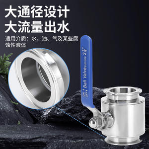 Válvulas de Bola de Diámetro Corto de Instalación Rápida, Personalizables para Proyectos de Ingeniería de Tuberías de Suministro de Agua - Product Image 2