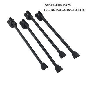 Portable combinaison gratuite support de table pliante fer métal pliant pieds de table de camping - Product Image 2