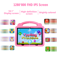 Tablet PC Android 12 de 10.1 Pulgadas para Niños con Pantalla IPS 1280*800, 3GB+64GB, 4000mAh, CPU Octa Core, Control Parental, Función de Llamadas 4G