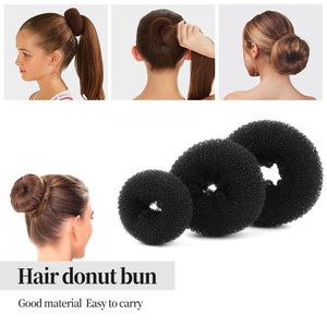 Accesorios <span class=keywords><strong>para</strong></span> el cabello <span class=keywords><strong>para</strong></span> mujer, moño de nailon de estilo a la moda, modelador de rosquilla grande <span class=keywords><strong>para</strong></span> el cabello - Product Image 3