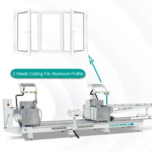 CGMA Aluminium Profile 45/90 degree Cutter Window and Door Frame Making Machinery Double Mitre Aluminum Cutting Saw Machine