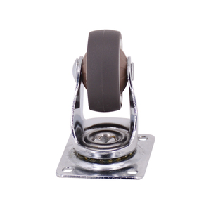 Ruote Girevoli in Gomma Morbida Marrone, Piccole Ruote Silenziose da 1 Pollice in TPR per Mobili, Rotelle per Sedie da Ufficio - Product Image 5