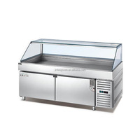 Comptoirs réfrigérés pour sandwichs, pizzas, salades, réfrigérateur / comptoir à salades réfrigérés / comptoir de présentation de salades