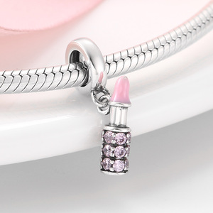 Bijou élégant en argent sterling S925, motif glaçon, cocktail, rouge à lèvres, guitare, idéal pour un usage quotidien. - Product Image 4