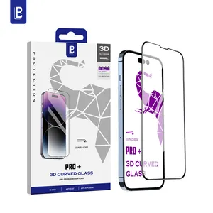 HD 3D Pha Chế Cong Cạnh Để Cạnh Glass iPhone 15 Tempered Glass Bảo Vệ Màn Hình Cho iPhone 15 Siêu 15 Pro Max Bảo Vệ