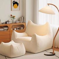 Fauteuil de Salon Rembourré Moderne et Épuré, Mobilier de Maison de Luxe en Tissu pour Salon et Hôtel, Chaise Fauteuil Simple