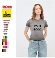 T-shirt vierge en coton épais 240g avec logo personnalisé, dégradé bicolore ombré, streetwear homme, tee-shirt oversize, vente en gros, chemise unie