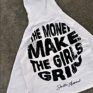 เสื้อสเวตเตอร์ผ้าฟลีซพิมพ์ลายแบบหนาทำจากผ้าฝ้าย100% สำหรับทั้งชายและหญิงเสื้อสไตล์ฝรั่งเศสมีขอบโค้ง - Product Image 4