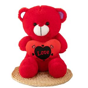 25cm Großhandel Herz Teddybär Plüsch tier Liebe Teddybär Kuscheltier Spielzeug Puppe Wurf kissen Valentinstag Muttertag Geschenk - Product Image 1