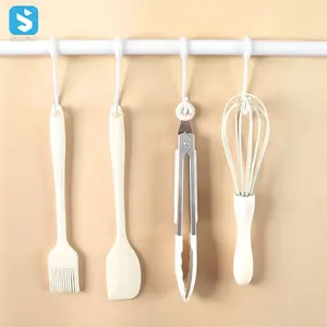 Vente en gros d'ustensiles de cuisine en silicone pour la maison ensemble de 4 ustensiles en silicone ustensiles de cuisine ensemble d'outils de cuisson en silicone multifonction