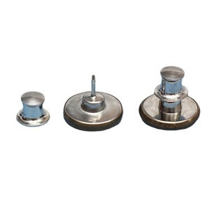 Boutons à pression métalliques ronds de 17 mm, design floral gravé vintage, sans nickel, pour vêtements en jean - Product Image 3