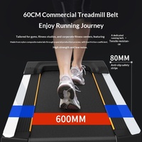 Tapis roulant électrique spécial salle de sport, grande taille, qualité commerciale, absorption des chocs, multifonction, silencieux, écran tactile intelligent, moteur 3HP