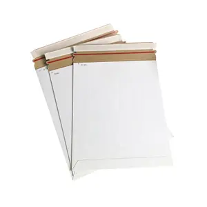 PAPER Stay-Flat Photo Mailer Envelopes with Peel & Seal Closure 6 x 8 White Rigid Mailers