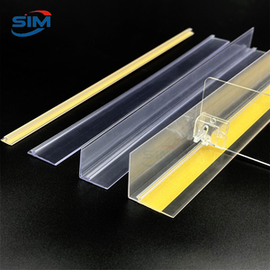 Có thể điều chỉnh Kệ nhựa Pusher tổ chức chia cho siêu thị hiển thị dễ dàng cài đặt đường ray cho kệ - Product Image 3