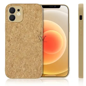 Luxury Quality Cork Wooden Phone Back Cover Protective Cases Personality 2023 Unique Phone Accessories