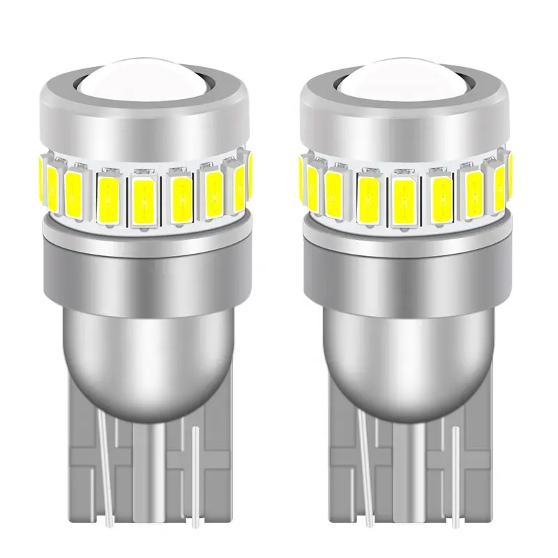 HSS-20112 Super Bright12V 2pcs * T10 Led W5W Led Ampoules Canbus Aucune Erreur Canbus T10 Ba9s Led 18SMD 3014 + 1SMD 3030 Led Lumière