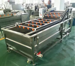 Save Water Nectarine Cleaning Lettuce Broccoli Washing Machine for Food Factory