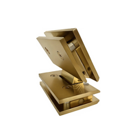 Pince de fixation moderne en acier inoxydable et laiton pour porte de douche murale de villa, quincaillerie de balustrade en verre pour cabine de douche, installation facile