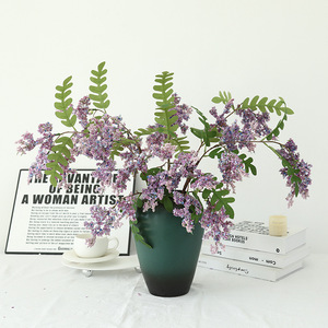 Bouquet de fleurs artificielles en soie Ice Storm Sophora Japonica pour la décoration de la maison et des mariages, fleurs en soie plastique - Product Image 4