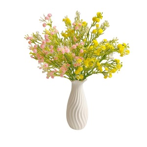Fleurs artificielles de gypsophile Qingyu Chronicle en caoutchouc souple, roses, jaunes, blanches, pour décoration de mariage et d'intérieur - Product Image 5