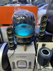 Altavoz <span class=keywords><strong>L51</strong></span> de 130W - Soporte Inalámbrico Portátil para Exteriores, Altavoz de Escritorio para Uso Doméstico de Bajo Volumen con Alta Potencia de Salida - Product Image 5