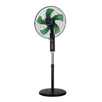 Ventilateur sur pied électrique robuste à base métallique, 5 pales, antibactérien, télécommandé, pour usage domestique – Prix usine