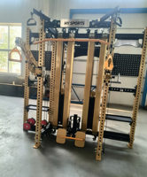 Système de rack de musculation commercial en acier réglable, pliable, mural, avec barre de traction pour l'entraînement des triceps