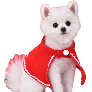 Pet <b>Dog</b> & Cat <b>Winter</b> Comfortable Christmas Cloak with Cute Animal Pattern Cloth - Product Image 4