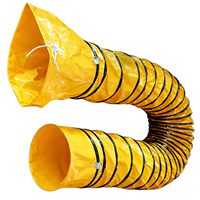 Tuyau de ventilation flexible en PVC industriel, tuyau d'air pliable résistant à l'usure, tuyau d'air flexible en PVC pour l'alimentation et l'évacuation de l'air
