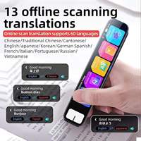 Çevrimdışı Dijital Tarama Okuma Kalemi Yapay Zeka Destekli Sözlük Akıllı Dil Sesli Çevirmen Eğitici Oyuncak ABS+PC Malzeme 512g