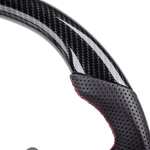 Volant en cuir perforé en fibre de carbone avec impression hydro pour <span class=keywords><strong>Chevrolet</strong></span> <span class=keywords><strong>Corvette</strong></span> C6 Z06 <span class=keywords><strong>Zr1</strong></span> 2006 2007 2008 2009 2010 <span class=keywords><strong>2011</strong></span> - Product Image 4