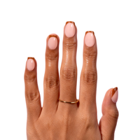 Faux ongles complets carrés marron, style hiver, prêts à l'emploi, 30 pièces, en acrylique, réutilisables avec colle pour les doigts
