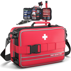 Kits de Trauma de Emergencia, Bolsa de Lona para Ambulancia con Correa para el Hombro, Kit de Supervivencia Impermeable, Kit de Primeros Auxilios Médico Integral de Emergencia - Product Image 1